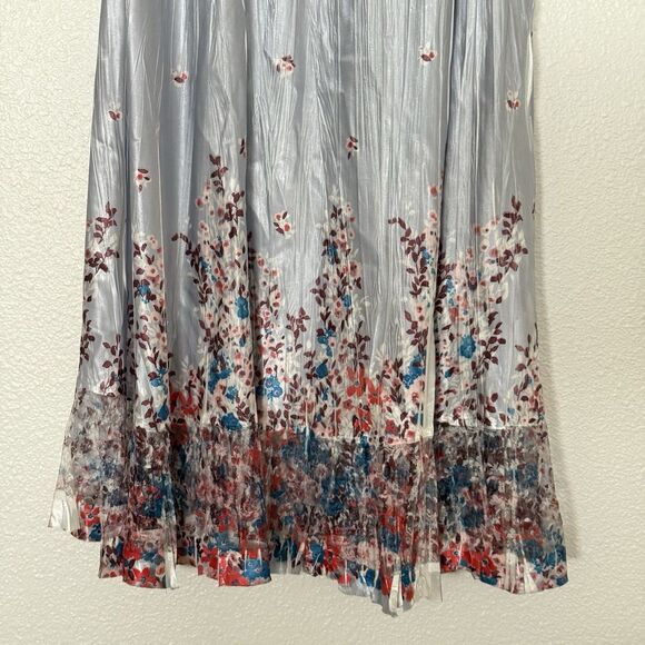 Komarov Dress Women 3X Ruffle Lace Sleeve Charmeuse Cocktail Party Formal - Picture 4 of 15